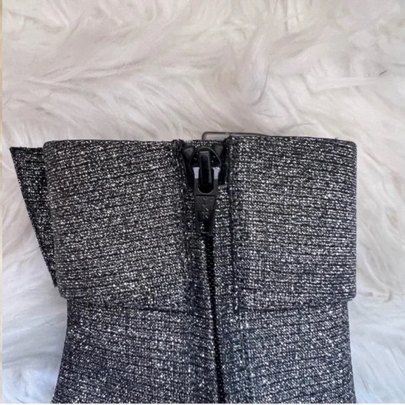 Balenciaga Essex 80mm Metallic Grey Buckle Pointed Toe Ankle Booties - Picture 14 of 16